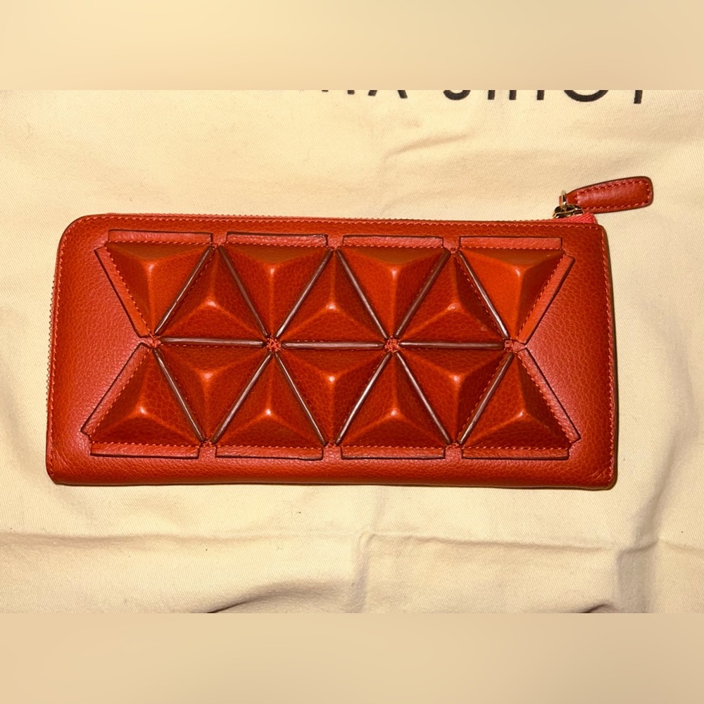 Rare Sofia Al Asfoor Continental Wallet in Signature Orange